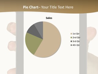 Tablet Touch Hand PowerPoint Template