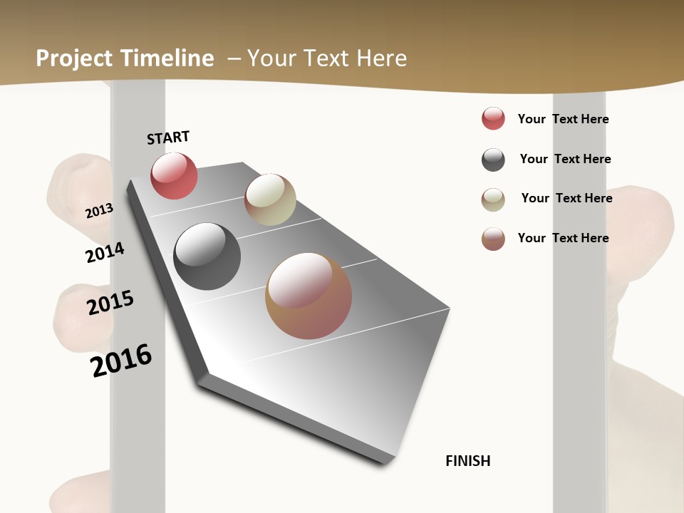 Tablet Touch Hand PowerPoint Template