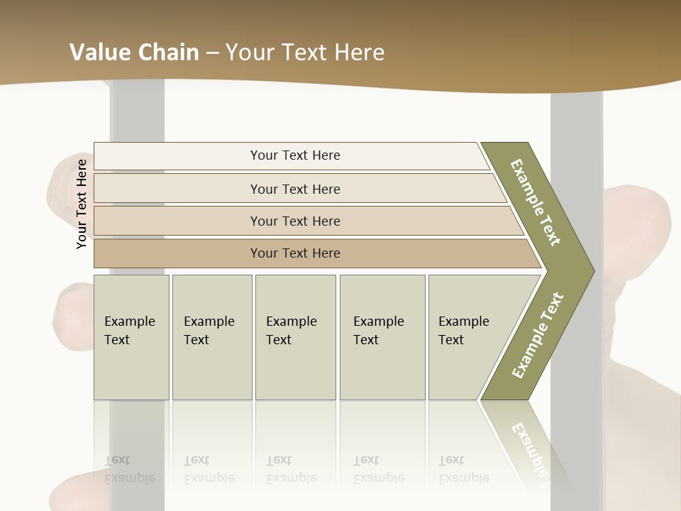 Tablet Touch Hand PowerPoint Template