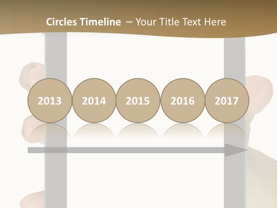 Tablet Touch Hand PowerPoint Template