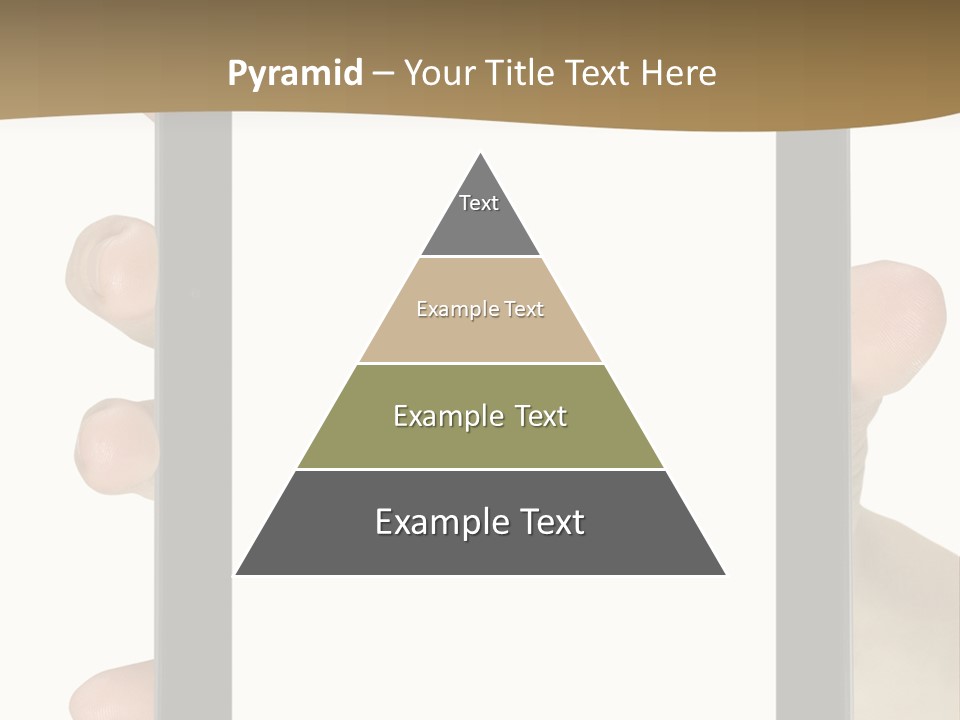 Tablet Touch Hand PowerPoint Template