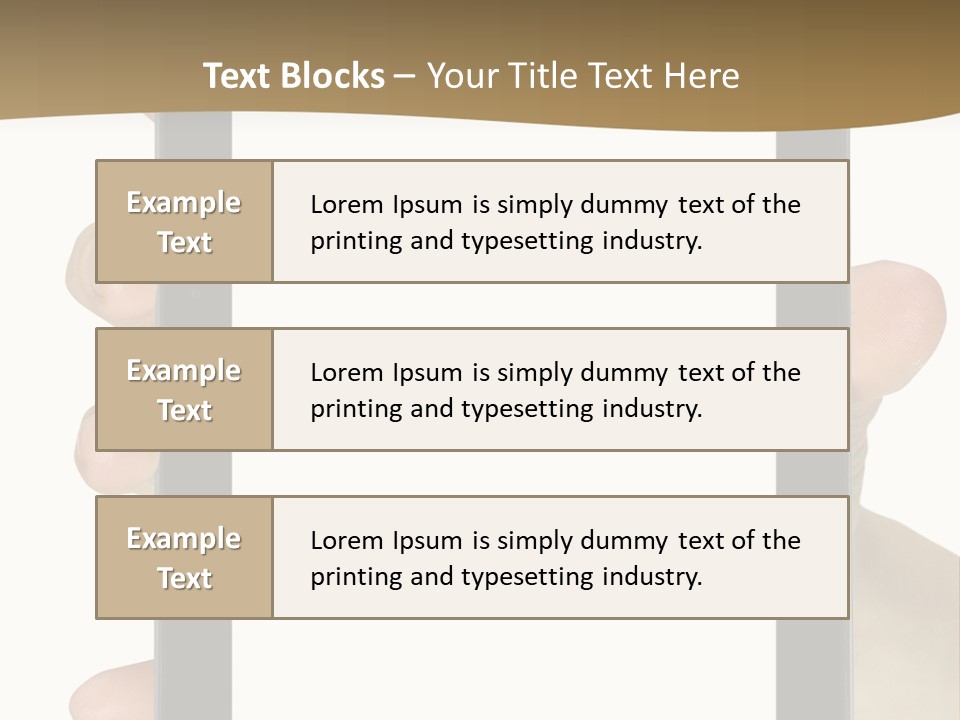 Tablet Touch Hand PowerPoint Template