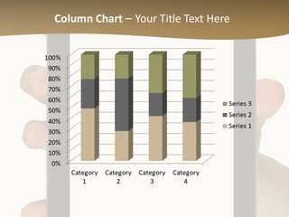 Tablet Touch Hand PowerPoint Template