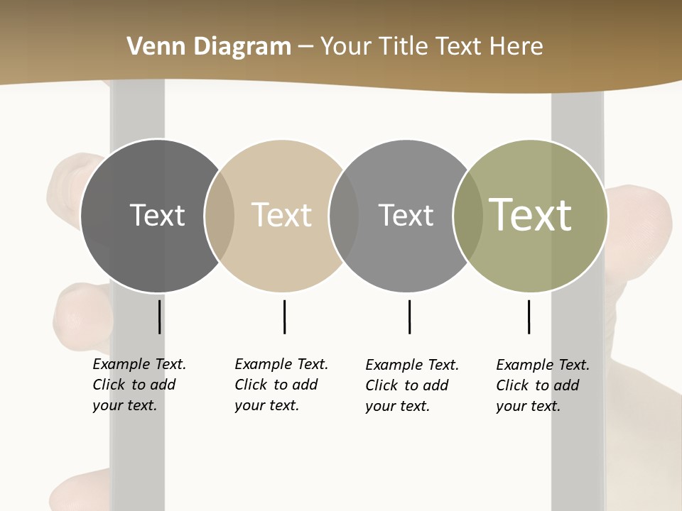 Tablet Touch Hand PowerPoint Template