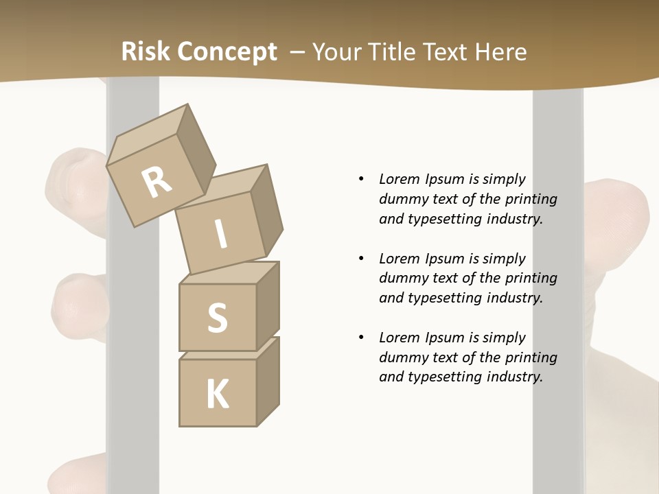 Tablet Touch Hand PowerPoint Template