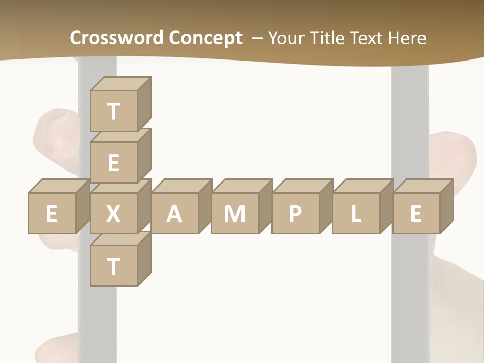Tablet Touch Hand PowerPoint Template