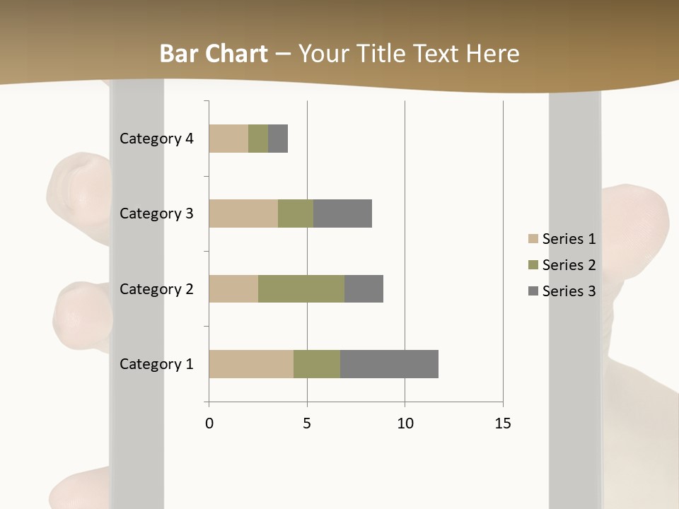 Tablet Touch Hand PowerPoint Template