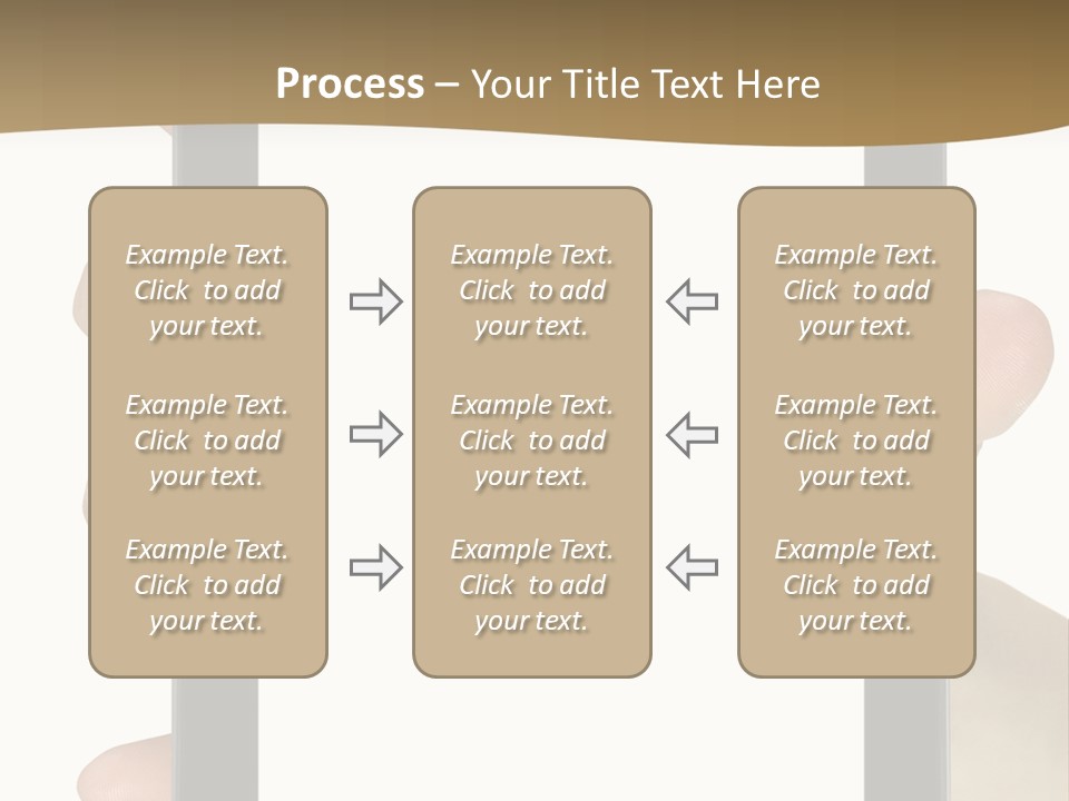 Tablet Touch Hand PowerPoint Template