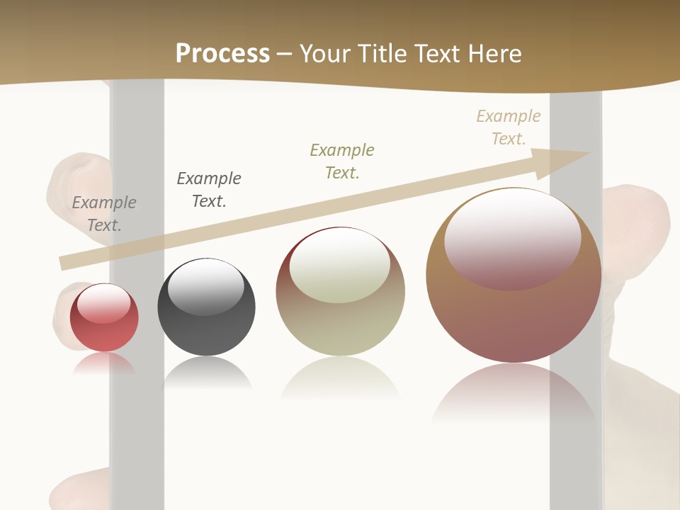 Tablet Touch Hand PowerPoint Template