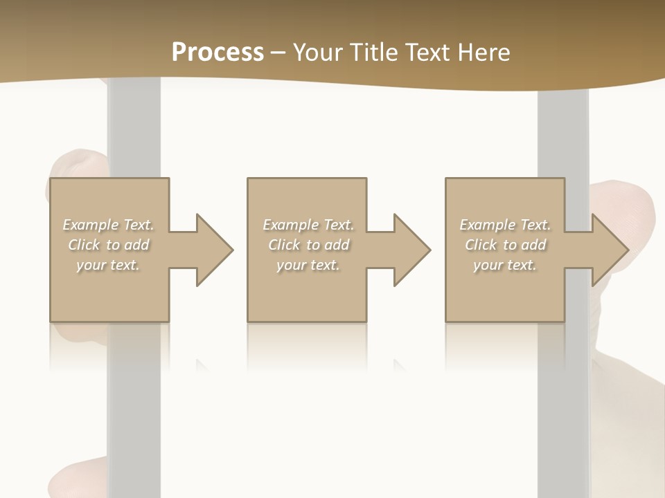 Tablet Touch Hand PowerPoint Template