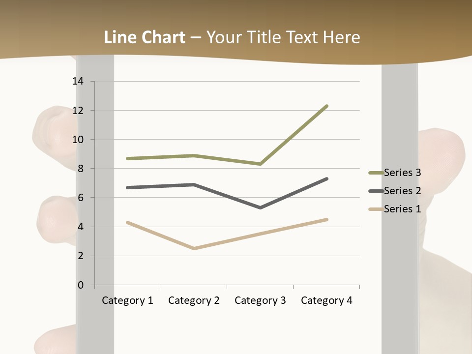Tablet Touch Hand PowerPoint Template