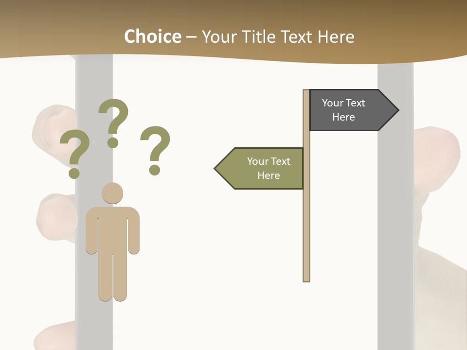 Tablet Touch Hand PowerPoint Template