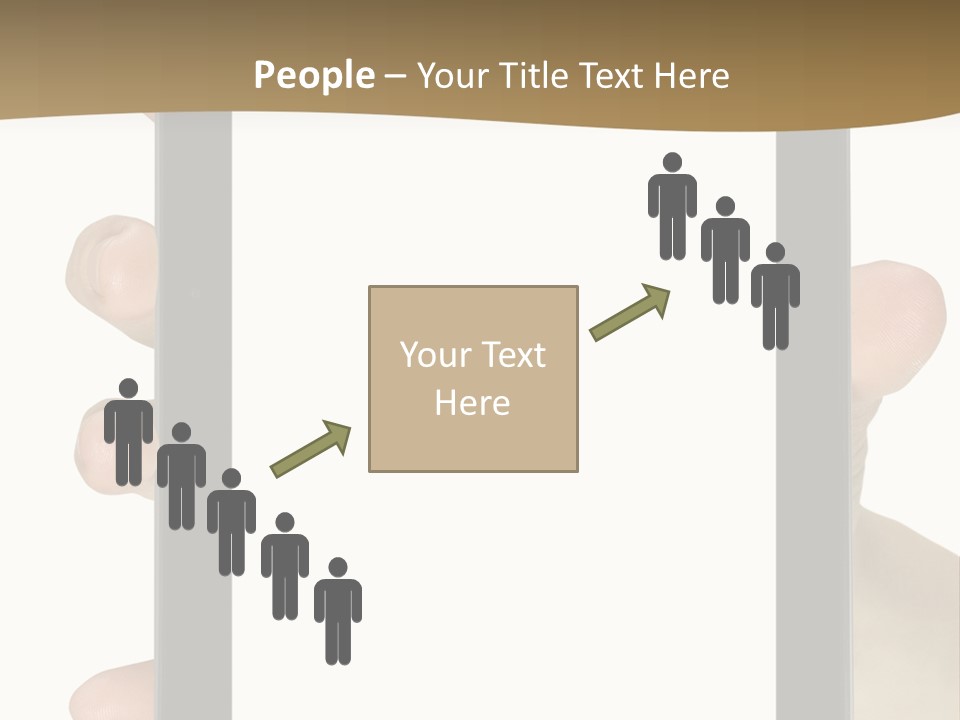 Tablet Touch Hand PowerPoint Template