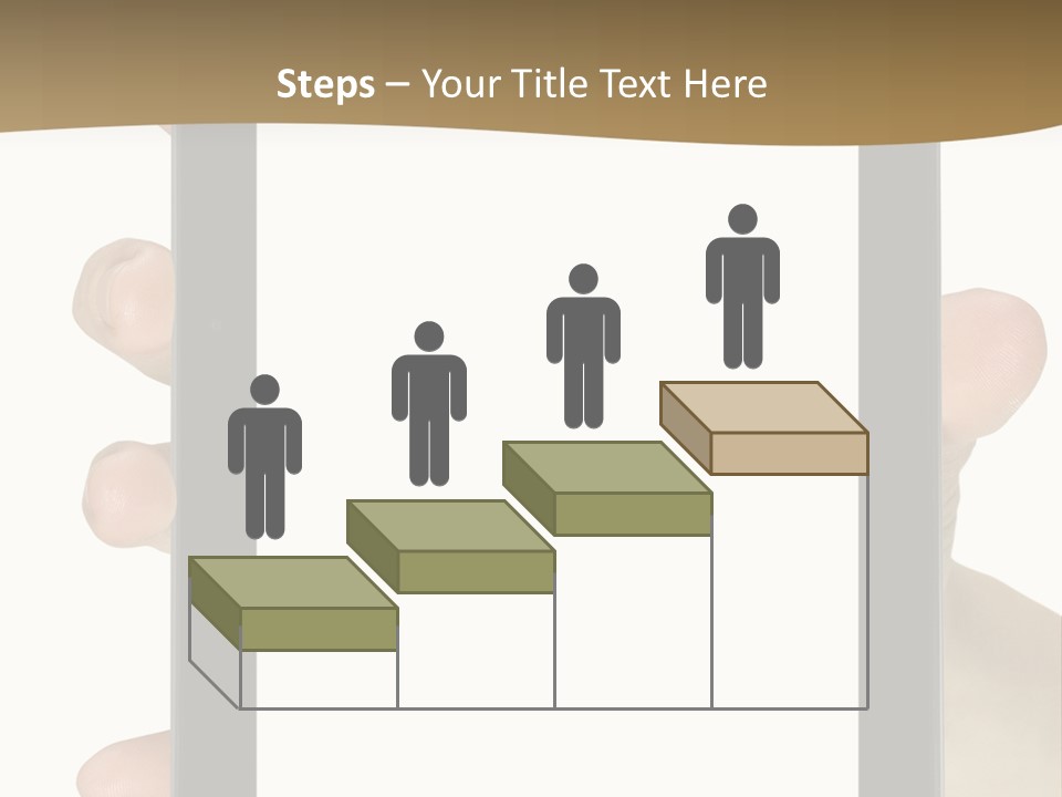 Tablet Touch Hand PowerPoint Template
