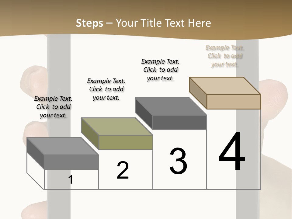 Tablet Touch Hand PowerPoint Template