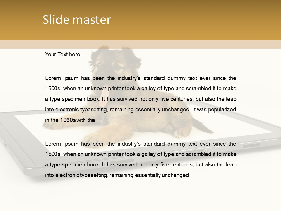 Phone Monitor Touch PowerPoint Template