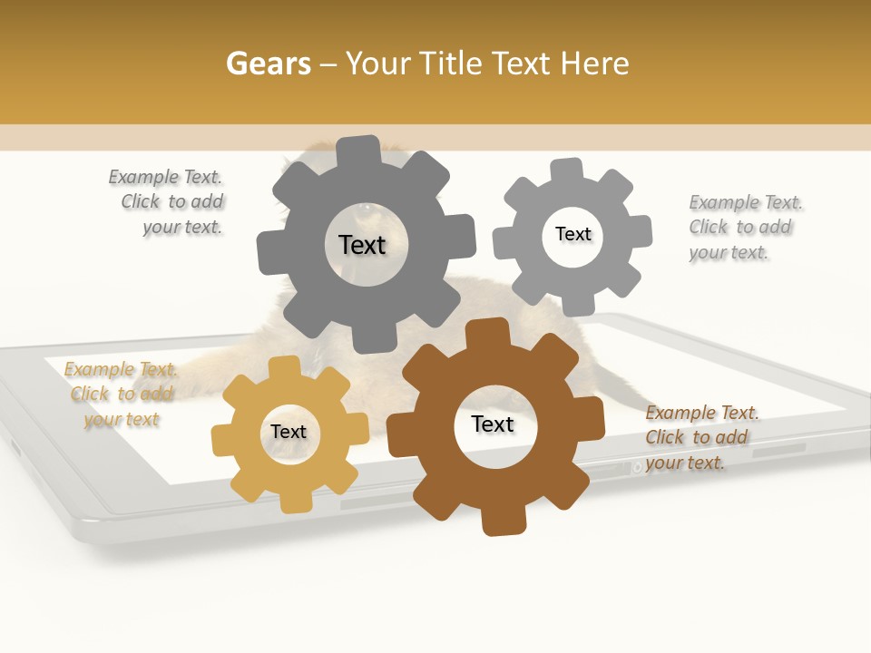 Phone Monitor Touch PowerPoint Template