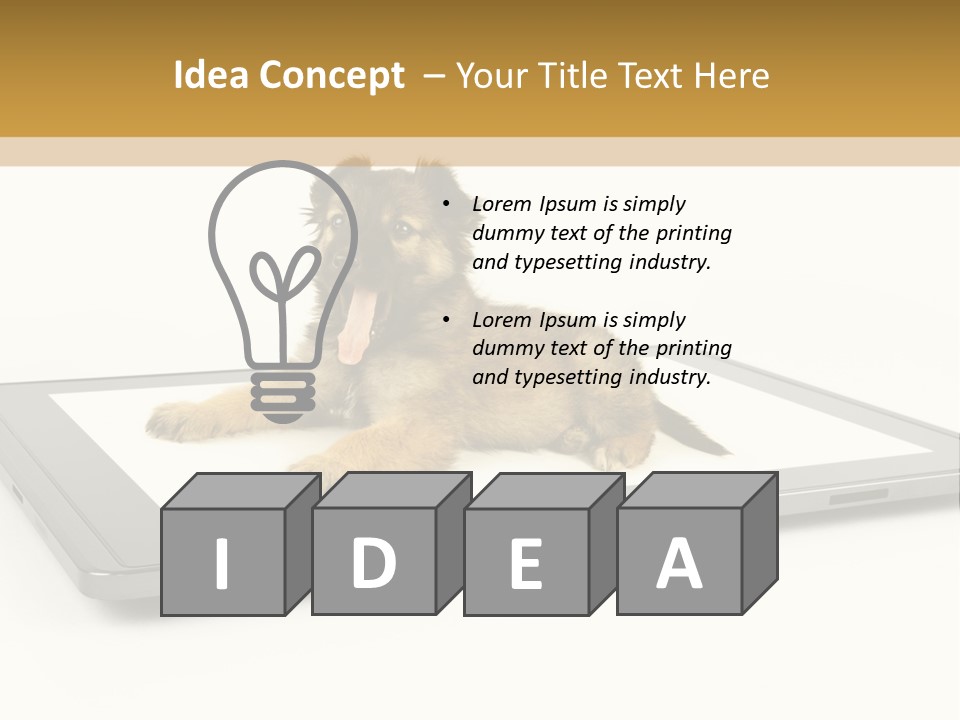 Phone Monitor Touch PowerPoint Template