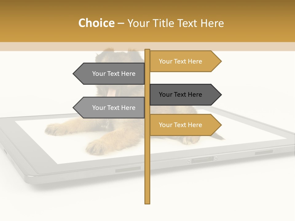 Phone Monitor Touch PowerPoint Template