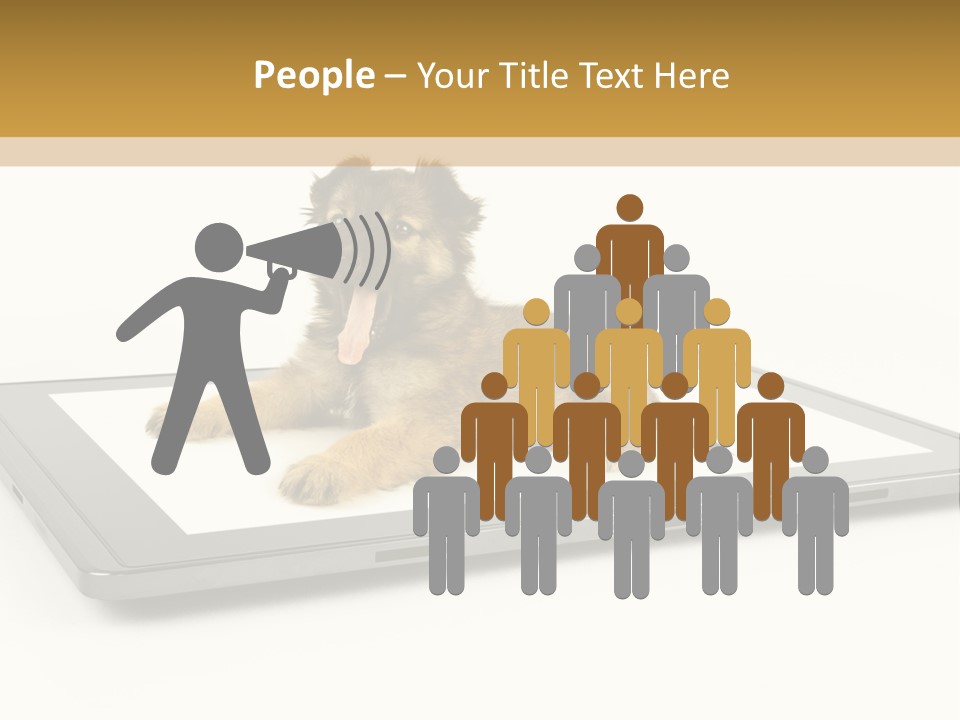 Phone Monitor Touch PowerPoint Template