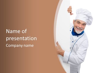 Menu Portrait Restaurant PowerPoint Template