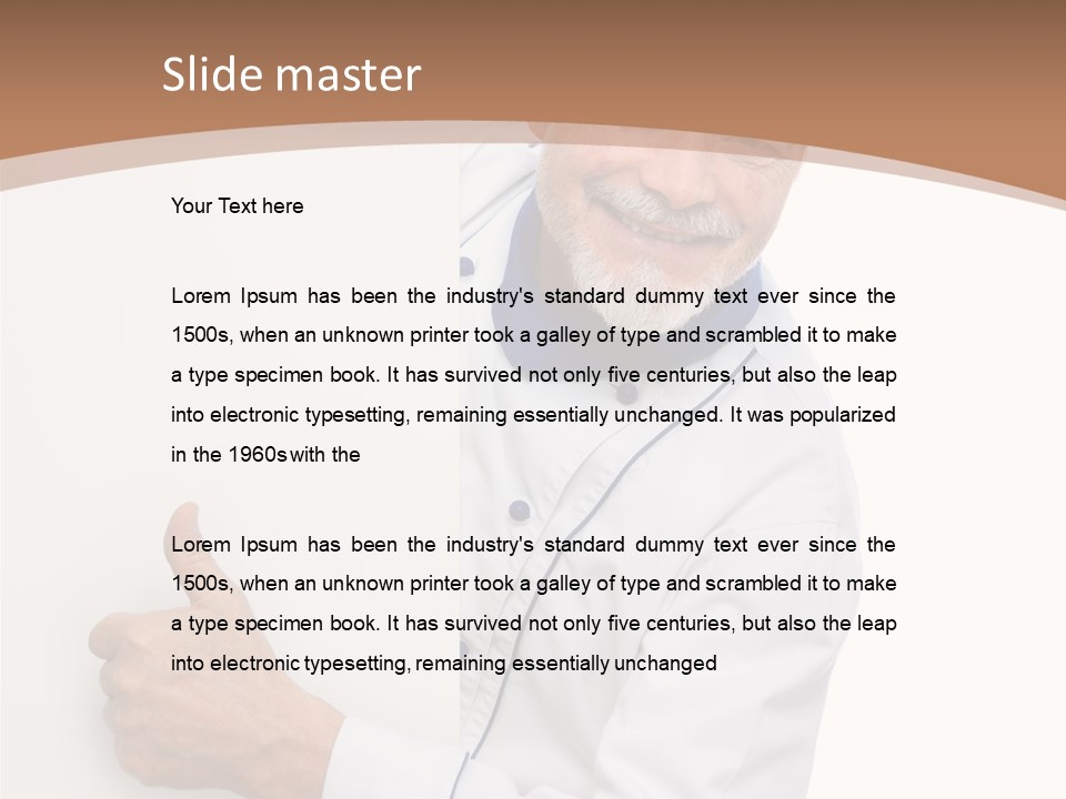 Menu Portrait Restaurant PowerPoint Template