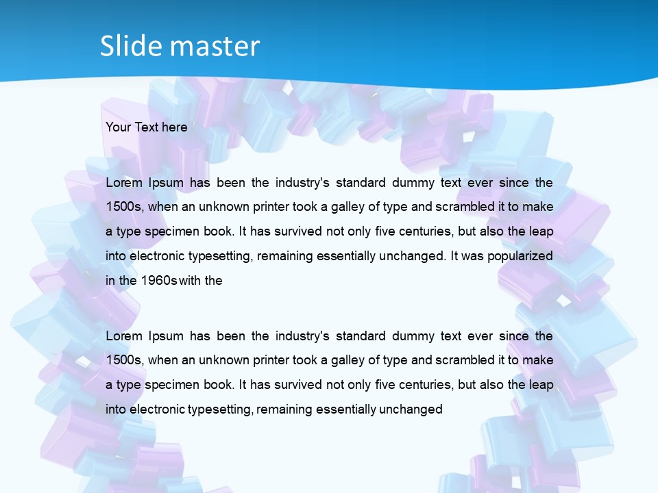 Border Shape Debris PowerPoint Template