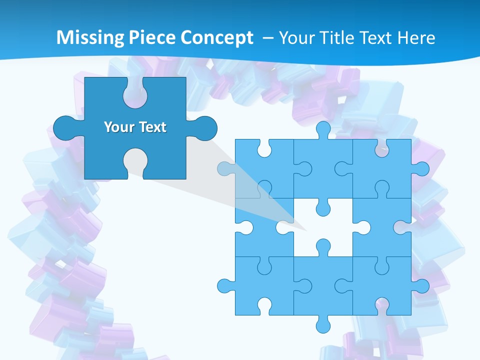 Border Shape Debris PowerPoint Template