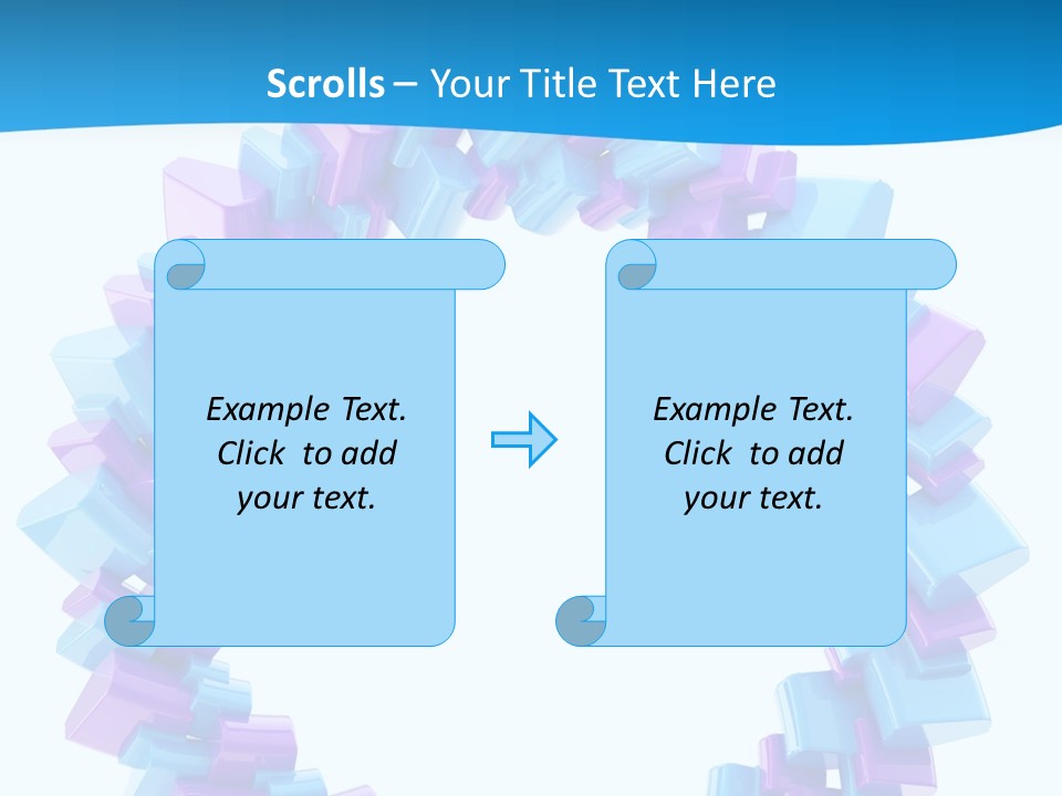 Border Shape Debris PowerPoint Template