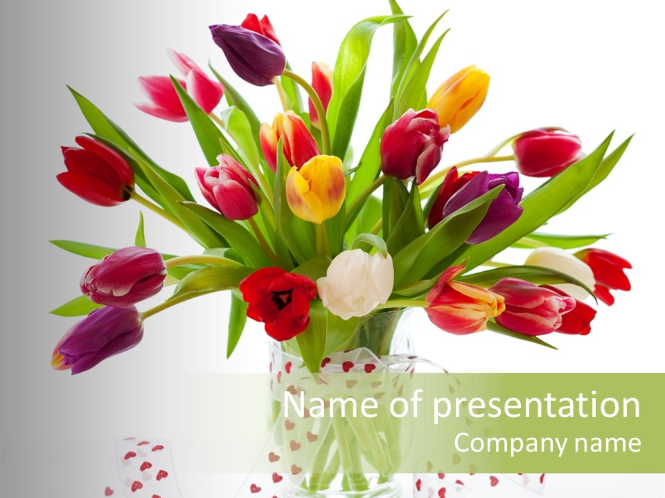 Flora Nobody Purple PowerPoint Template