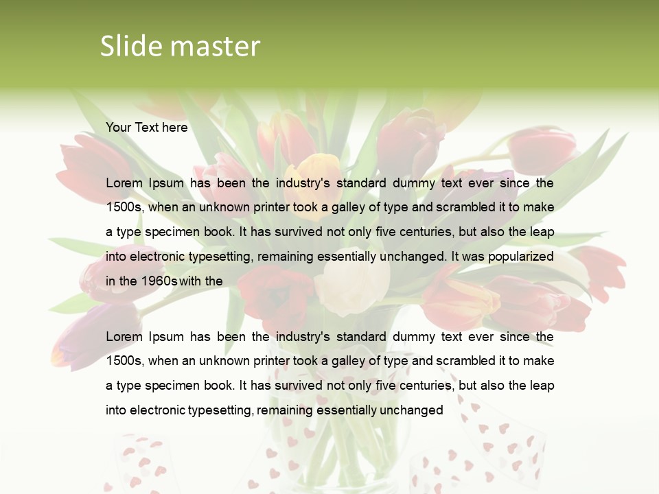 Flora Nobody Purple PowerPoint Template