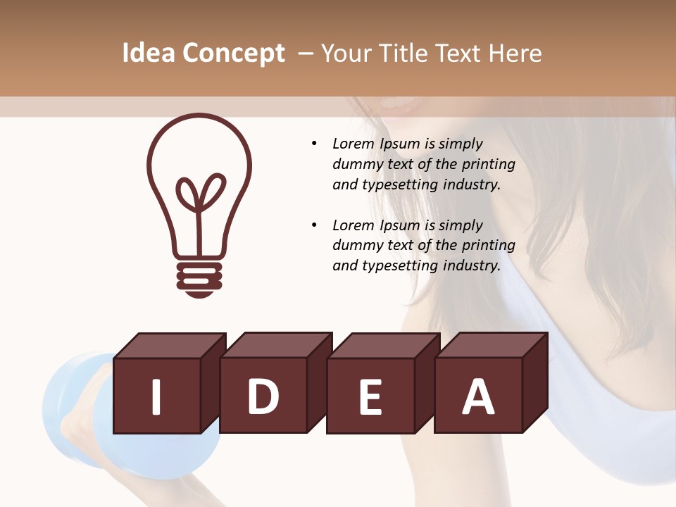 Active Smile Aerobics PowerPoint Template