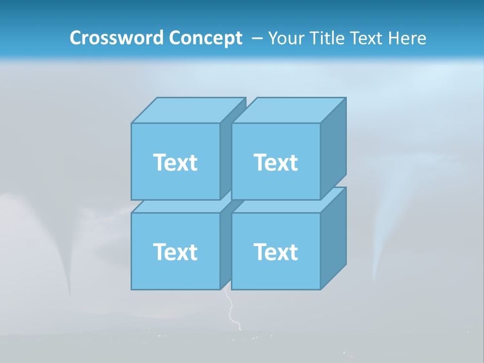 Thunderbolt Touchdown Storm PowerPoint Template