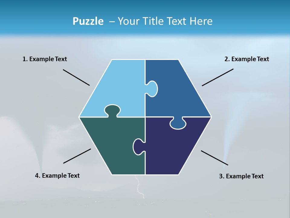 Thunderbolt Touchdown Storm PowerPoint Template