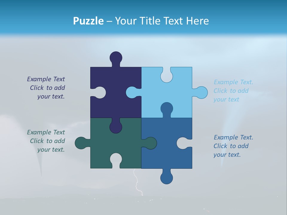 Thunderbolt Touchdown Storm PowerPoint Template