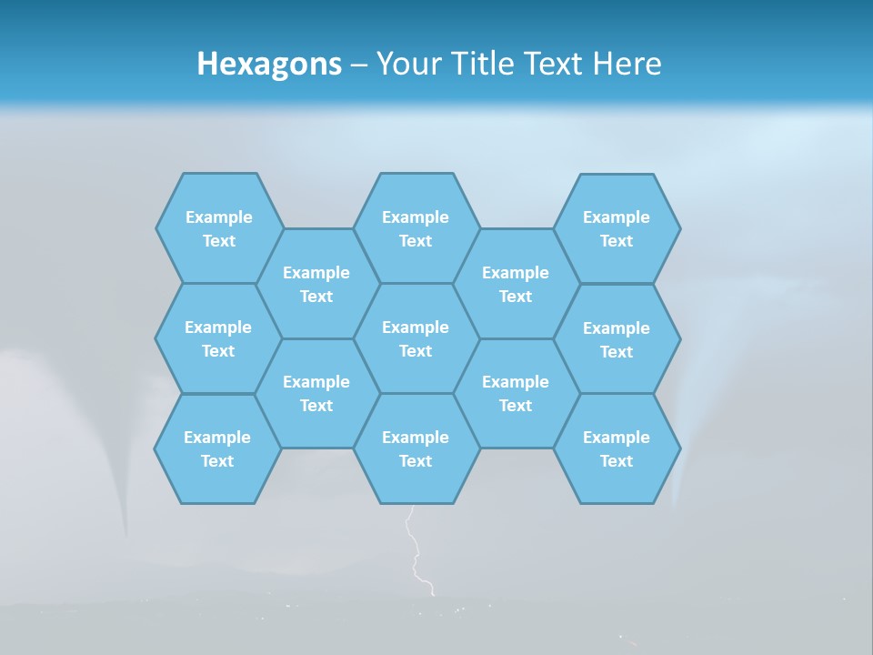 Thunderbolt Touchdown Storm PowerPoint Template