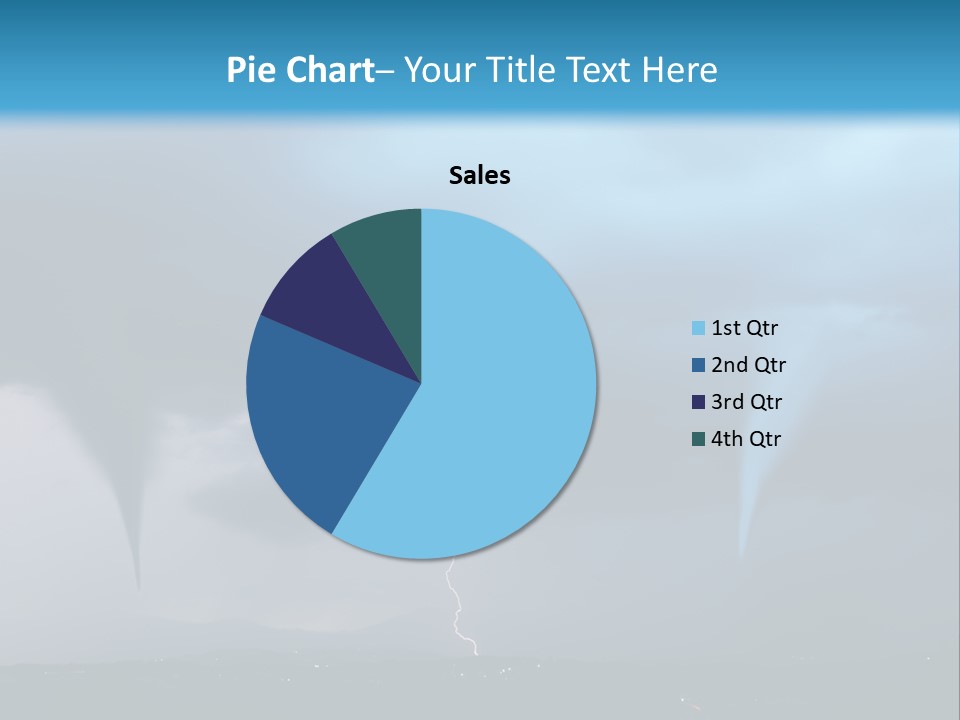 Thunderbolt Touchdown Storm PowerPoint Template