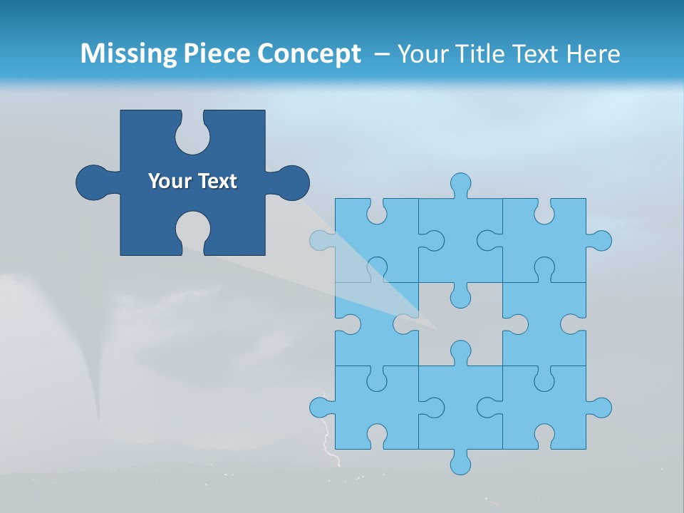 Thunderbolt Touchdown Storm PowerPoint Template