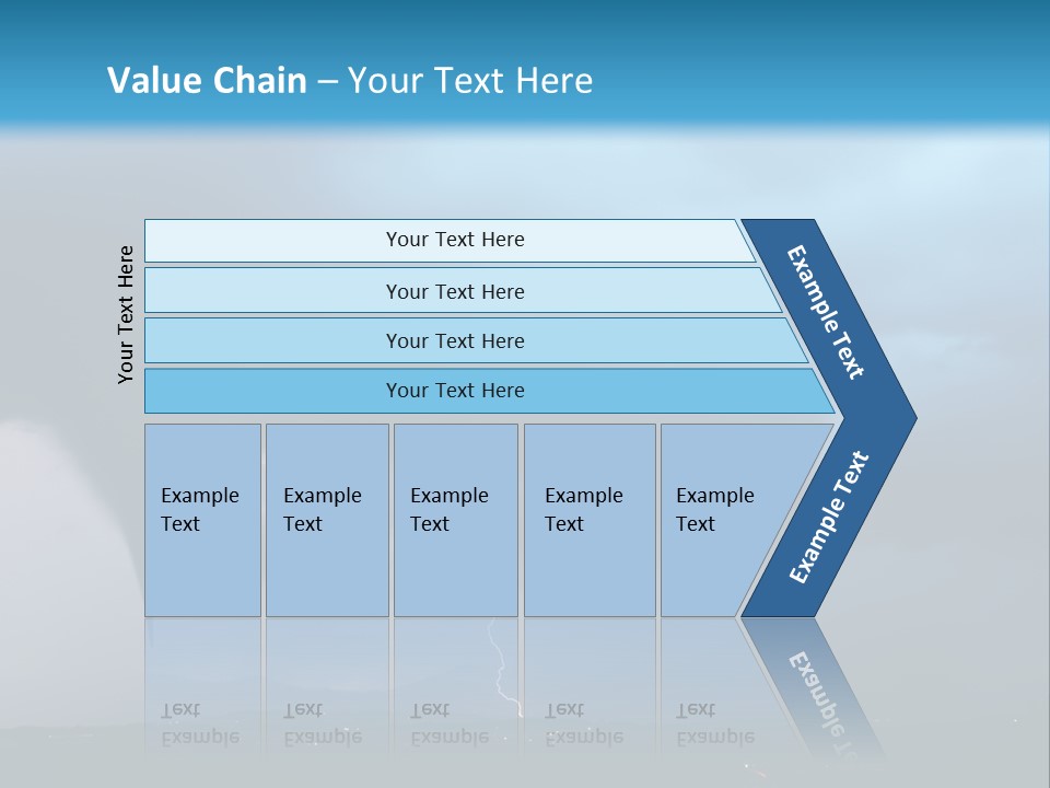 Thunderbolt Touchdown Storm PowerPoint Template