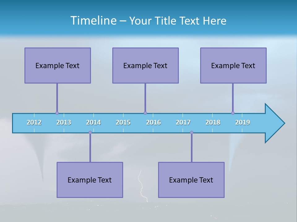 Thunderbolt Touchdown Storm PowerPoint Template