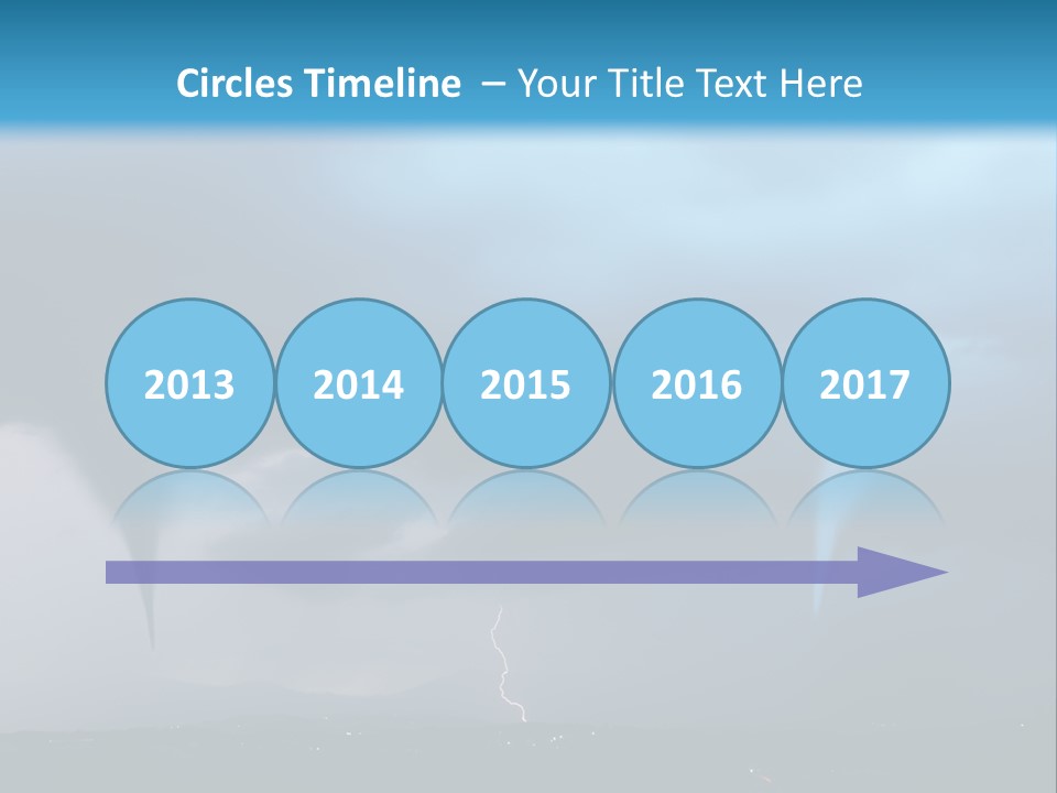 Thunderbolt Touchdown Storm PowerPoint Template