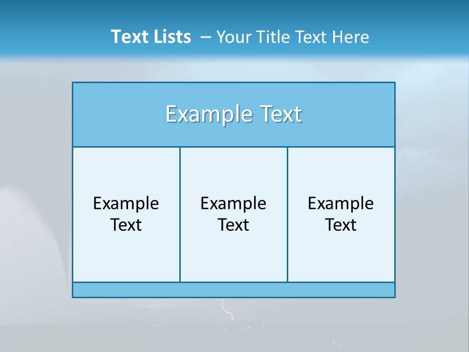 Thunderbolt Touchdown Storm PowerPoint Template