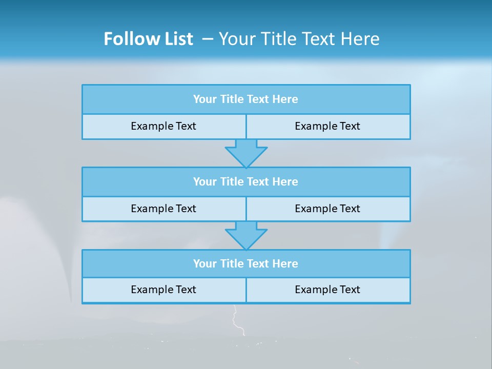 Thunderbolt Touchdown Storm PowerPoint Template
