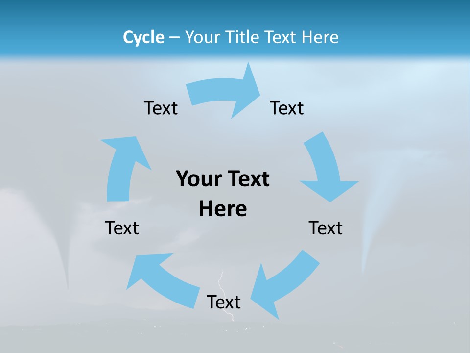 Thunderbolt Touchdown Storm PowerPoint Template
