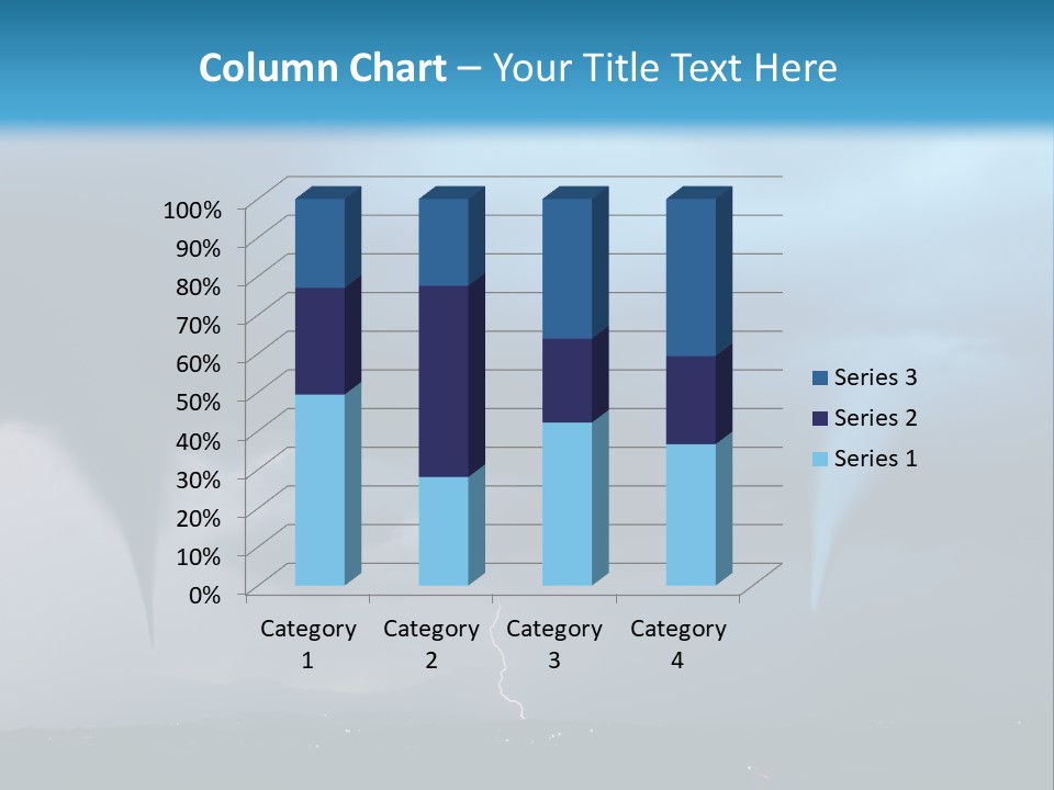 Thunderbolt Touchdown Storm PowerPoint Template
