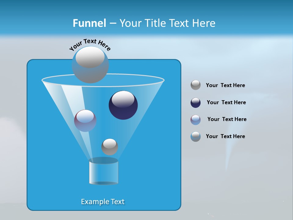 Thunderbolt Touchdown Storm PowerPoint Template
