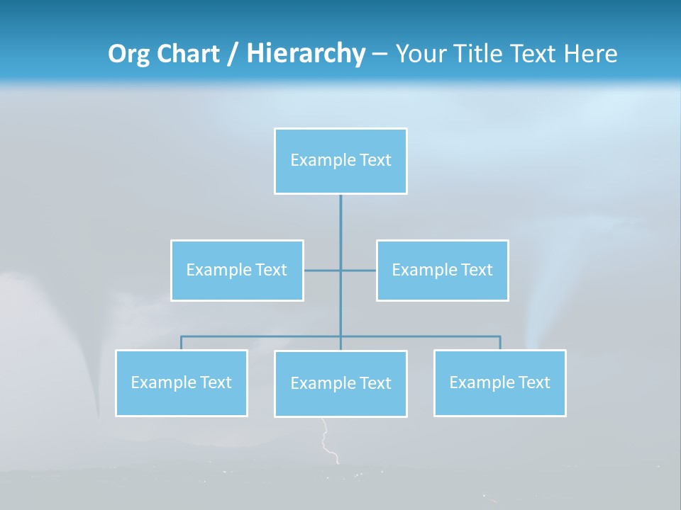 Thunderbolt Touchdown Storm PowerPoint Template