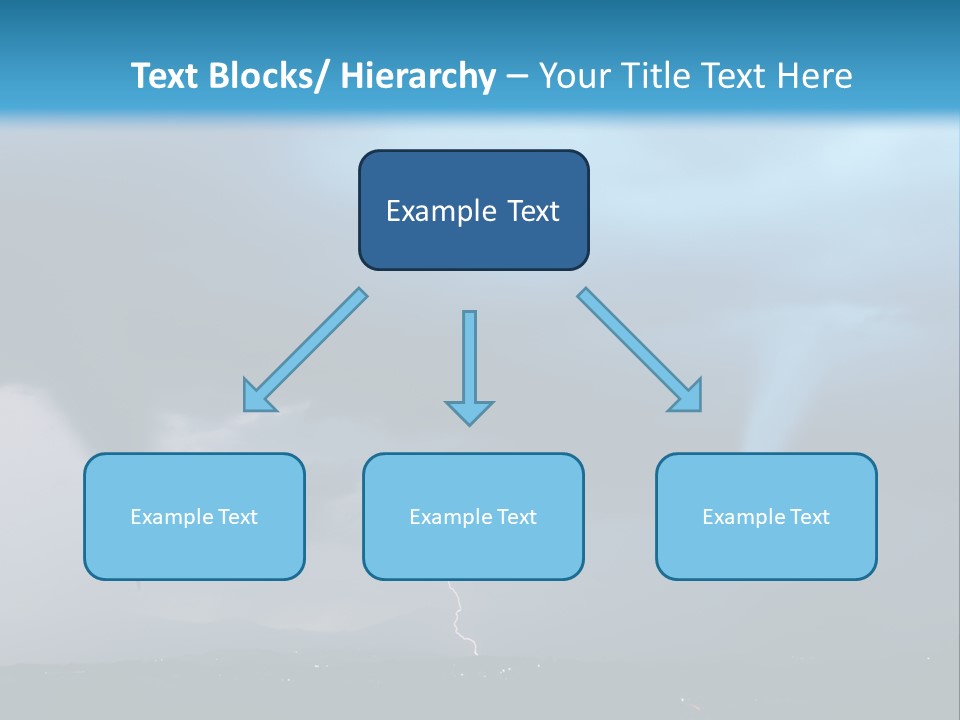 Thunderbolt Touchdown Storm PowerPoint Template