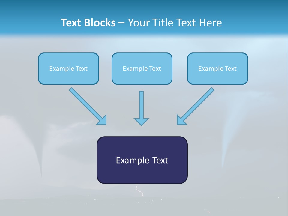 Thunderbolt Touchdown Storm PowerPoint Template