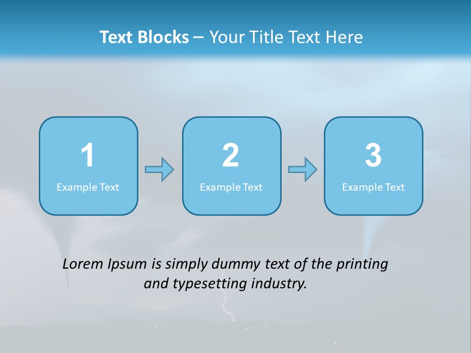 Thunderbolt Touchdown Storm PowerPoint Template
